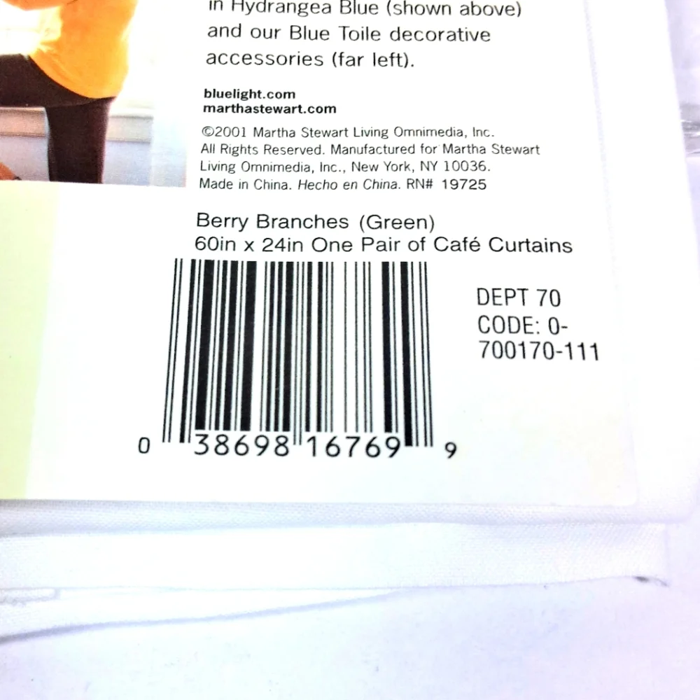 2 Sets BedBathAndBeyond Mini Curtains 30